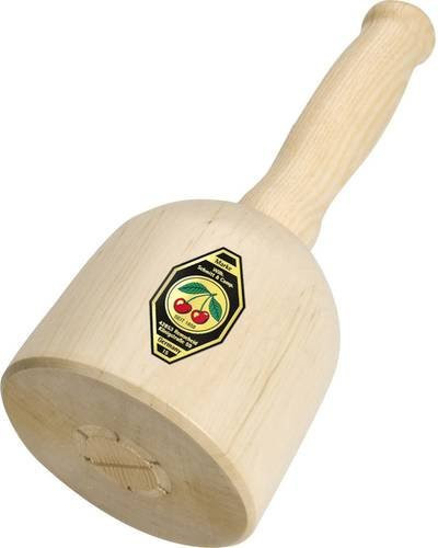 Kirschen Bildhauerklüpfel mit Buchenkopf und Eschenstiel, Gewicht: 400 g, Länge: 225 mm - Bild 1