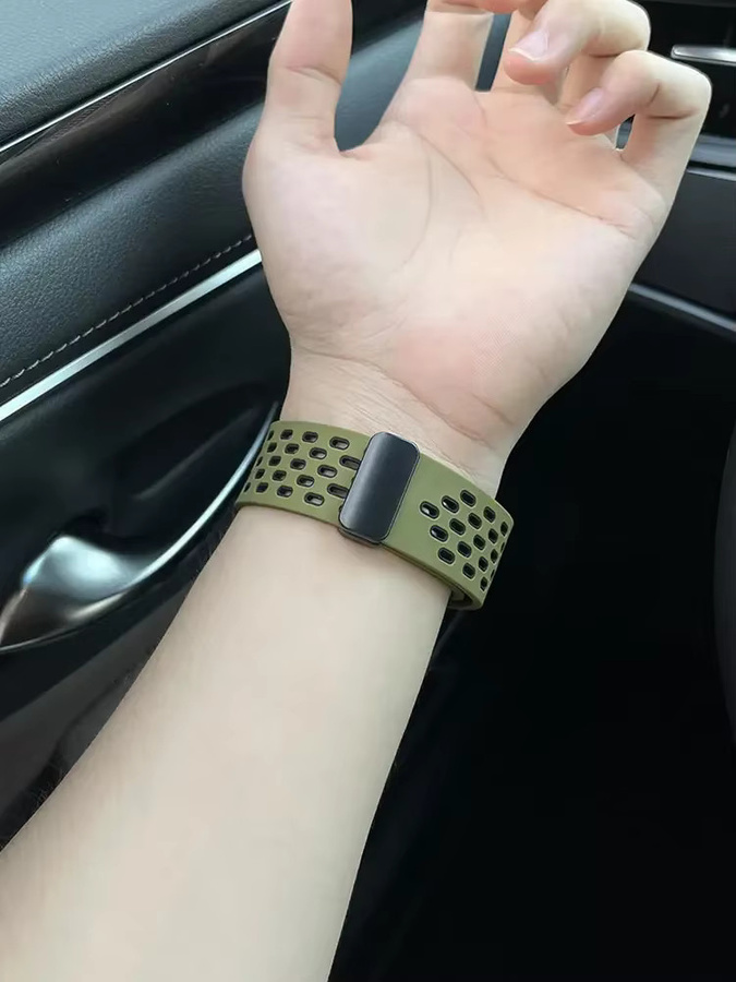 NEY Uhrenarmband Silikon, magnetisch, Schwarz, Unisex - Bild 3