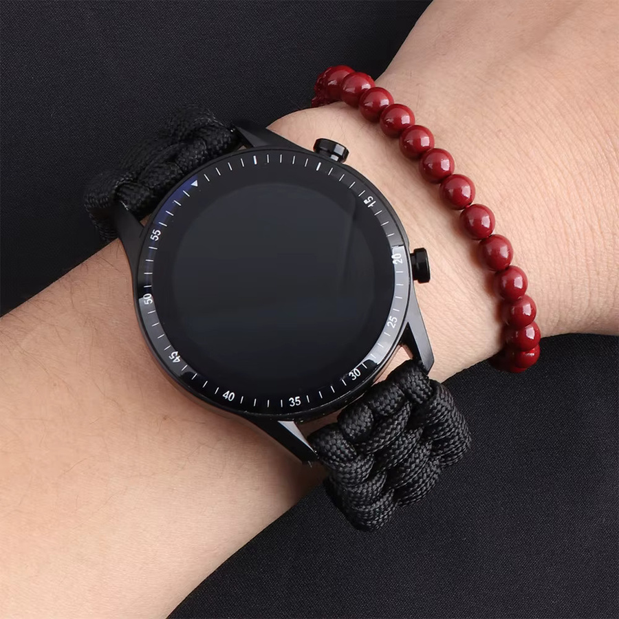 Uhrenarmband Nylon, Schwarz, Unisex - Bild 2