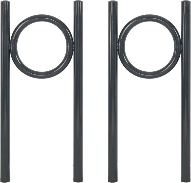 TRUTZHOLM Fahrradanlehnbügel Typ O aus Stahl pulverbeschichtet, 2er Set, Durchmesser: 60 mm, B/H: 115 x 52 cm - Bild 1