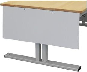 RAU Scherblende aus Kunststoff in Grau für Arbeitsplatztiefe 90 cm - Bild 1