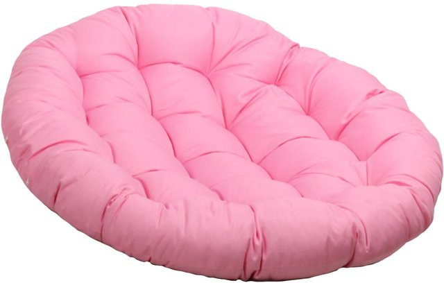 Rundes Sitzkissen für Gartenstühle und Hängesessel in Pink, Durchmesser: 50 cm - Bild 1