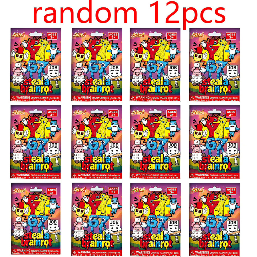 Bandai Hot Steal A Brainrot Blind Bag Ornament Mystery Bag, Überraschungspuppenspielzeug, ab 3 Jahren - Bild 5