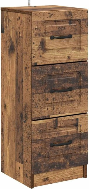 vidaXL Schubladenschrank Altholz in Braun aus Holzwerkstoff, B/T/H: 33 x 34,5 x 87 cm - Bild 1