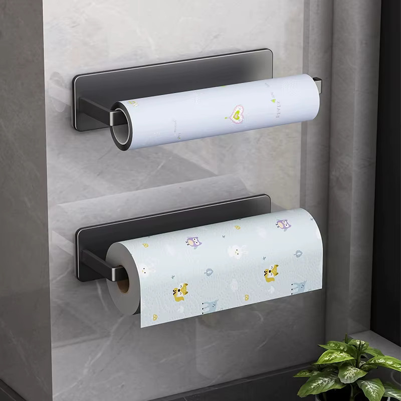 Magnetischer Küchenpapierhalter von JINHF in Weiß zur wandmontierten Aufbewahrung ohne Bohren - Bild 2