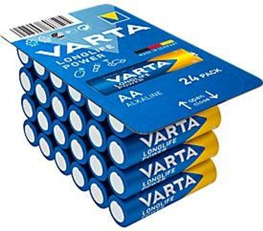 Varta Longlife Power AA Mignon Batterien, Alkali-Mangan 1,5V, 24 Stück - Bild 2