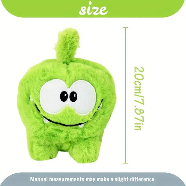 Cut The Rope Om Nom Kuscheltier, Grünes Monster, Plüschtier, ab 3 Jahren - Bild 1