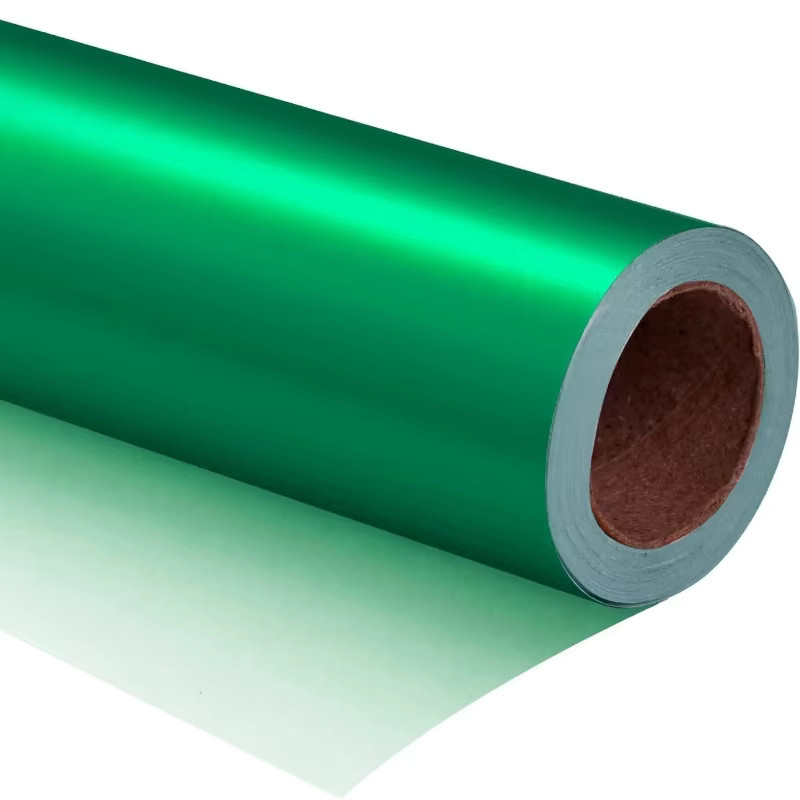 Grünes metallisches Geschenkpapier für Hochzeiten, Geburtstage und Partys, Breite: 43,18 cm, Länge: 3 m - Bild 2