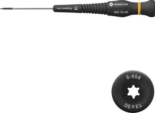 Bernstein Tools Torx-Schraubendreher T3 für Elektronik und Feinmechanik, Schwarz, Klingenlänge: 50 mm - Bild 1