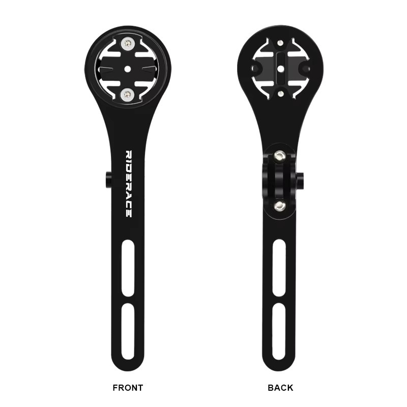 Riderace Fahrradcomputer-Halterung aus Aluminiumlegierung für Garmin GPS und GoPro Sportkamera in Schwarz - Bild 3