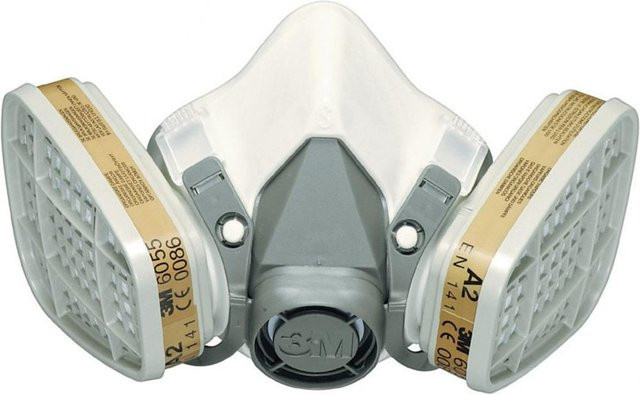 3M Gas- und Kombifilter 6055 Filterklasse A2 in Weiß, 2 Stück pro Karton - Bild 1