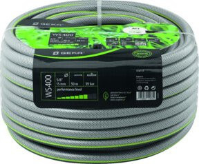 GEKA plus Wasserschlauch WS400 aus PVC, 5/8 Zoll / 15 mm, 50 m, grau - Bild 1