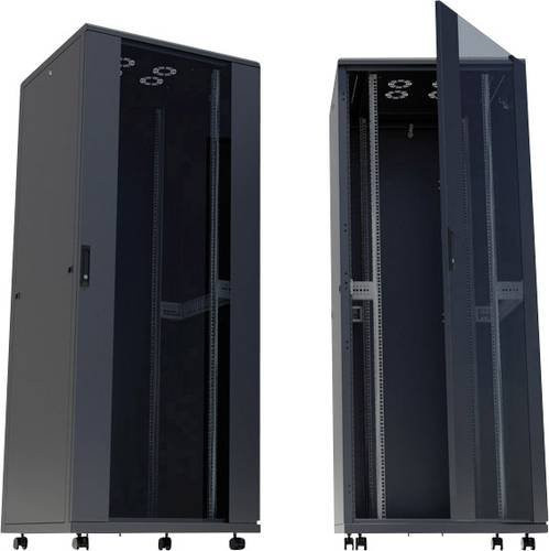 Intellinet 713603 19 Zoll Netzwerkschrank, 22 HE, Schwarz (RAL 9005), B/T/H: 60 x 60 x 112 cm - Bild 1