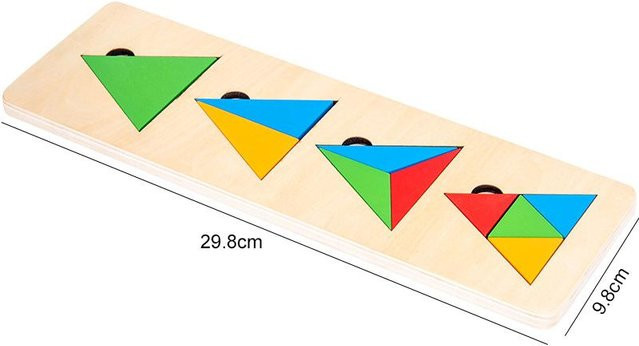 Geometrische Form Holzpuzzle, Holzspielzeug, ab 6 Jahren - Bild 1