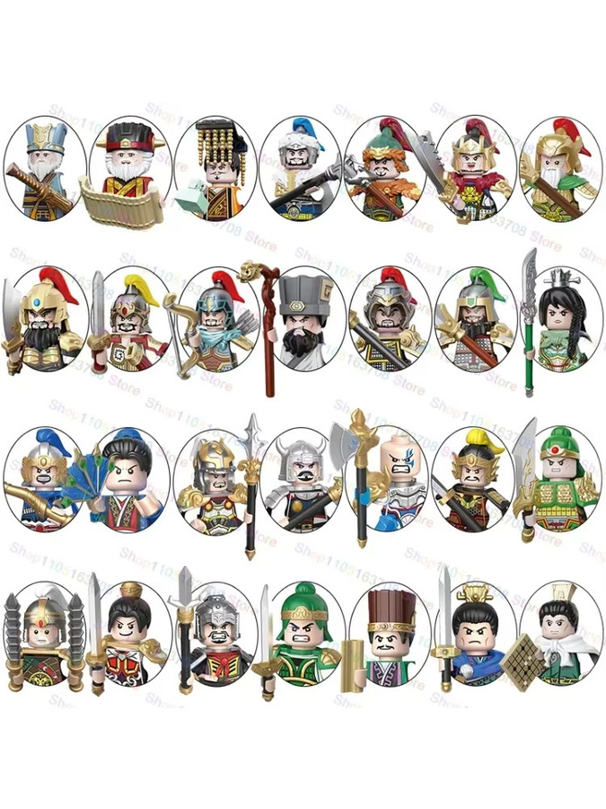 DR.TONG Bausteine im chinesischen Stil, Romance of the Three Kingdoms, Montage-Actionfiguren, Modellziegel - Bild 3