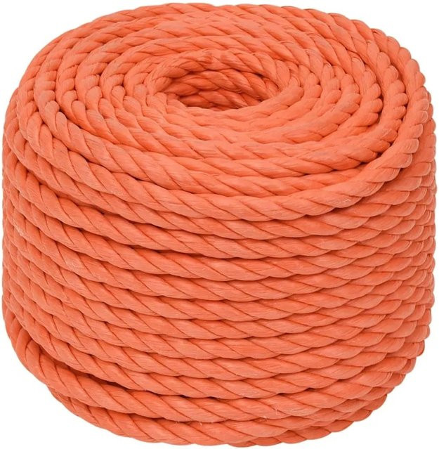 vidaXL Arbeitsseil aus Polypropylen in Orange, Durchmesser: 12 mm, Länge: 25 m - Bild 1