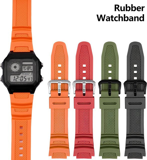YIFILM Uhrenarmband Silikon, Schwarz, Unisex - Bild 1