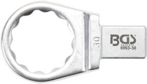 BGS Einsteck-Ringschlüssel 6903-30 in Silber mit 30 mm Schlüsselweite und 14 x 18 mm Aufnahme - Bild 1