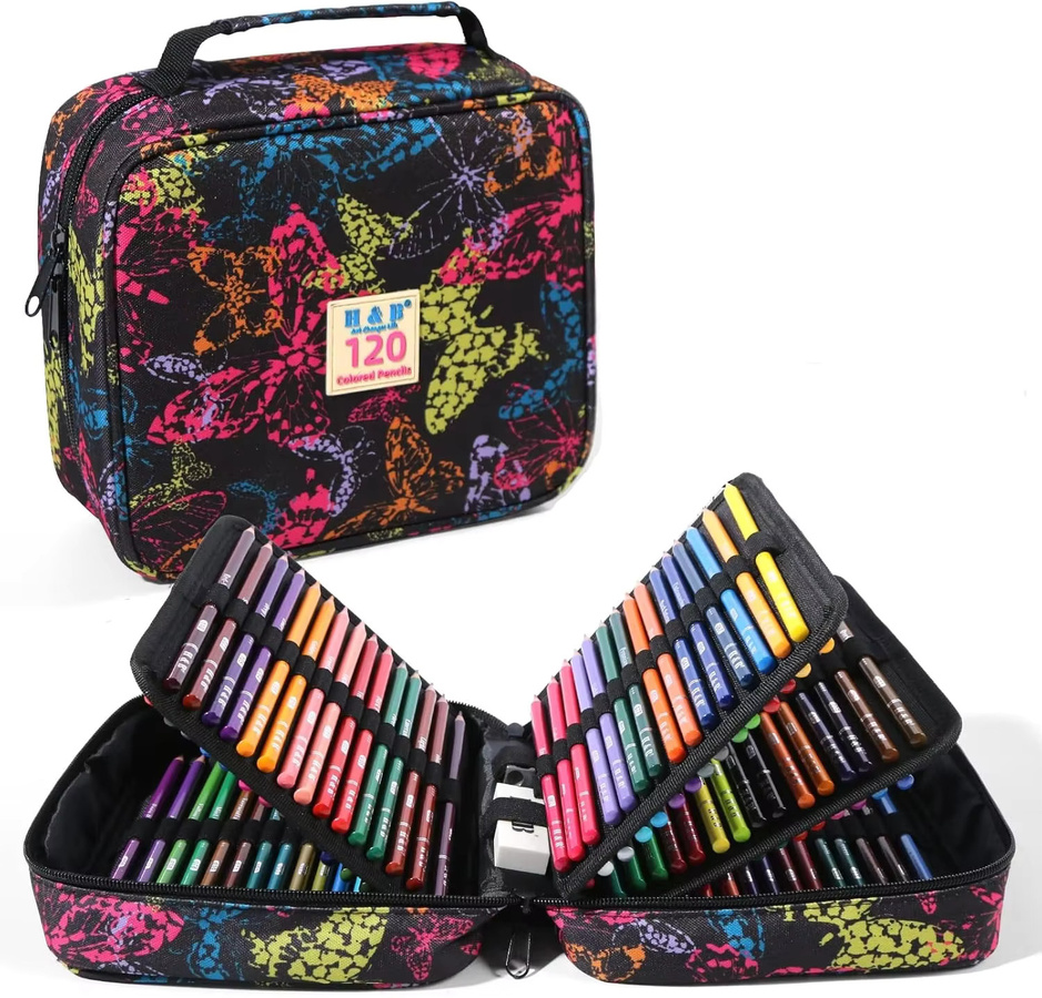 120er Farbstift-Set in Multicolour mit Aquarell-Effekt für Künstler und Anfänger - Bild 1