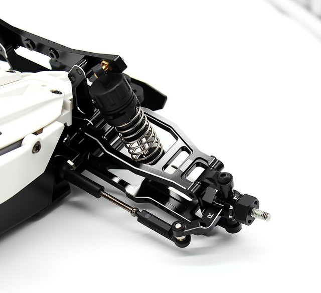 Tamiya DT-04 vorderer Oberarm, Zubehör, Metall, Schwarz - Bild 1