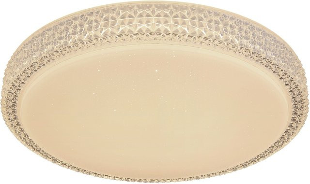Globo LED-Deckenleuchte Ovi in Weiß aus Metall und Acryl, Durchmesser: 40 cm, Höhe: 9 cm - Bild 1