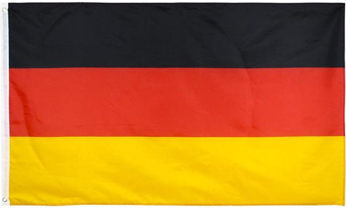 Deutschland Flagge von All Right in Schwarz Rot Gelb zur Dekoration, B/H: 90 x 150 cm - Bild 1