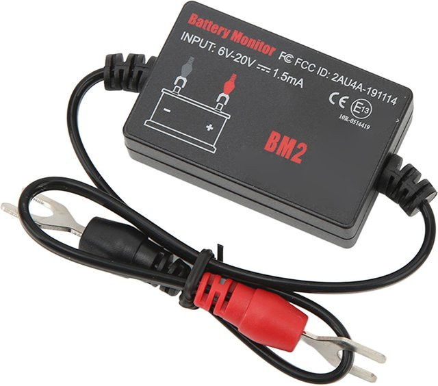 Fishine Batterieüberwachung 12V mit Bluetooth zur Batteriespannungsmessung und Ladeanalyse in Grau - Bild 1
