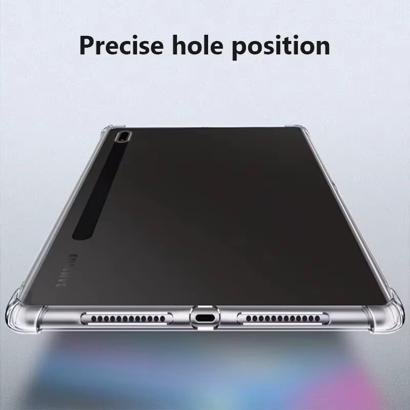 Stoßfeste TPU Schutzhülle für Samsung Galaxy Tab S9 S8 S7 S6 Lite S9 FE S9 Plus S8 Plus S7 Plus A9 A11 Plus A8 A7 Lite in Transparent - Bild 2