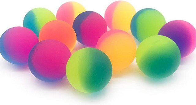 Topmix Zweifarbig Elastisches Ballspielzeug, 10-teiliges Set, Bunt, ab 3 Jahren - Bild 1