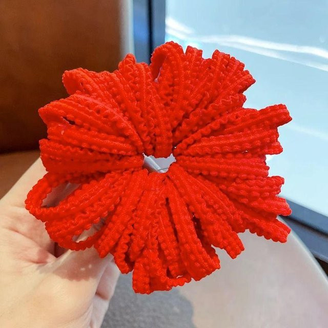 Haargummis für Kinder, Bunte Nylon Scrunchies, 50 Stück/Set - Bild 1