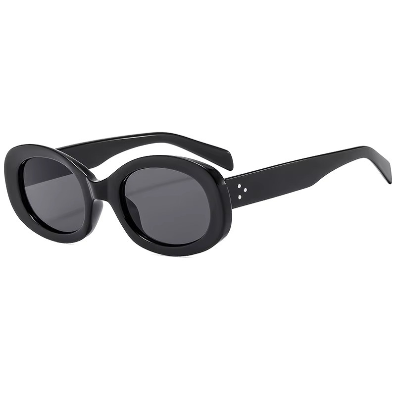 Ah-Mee Sonnenbrille, oval, Vollrand, Kunststoff, schwarz, Damen - Bild 3