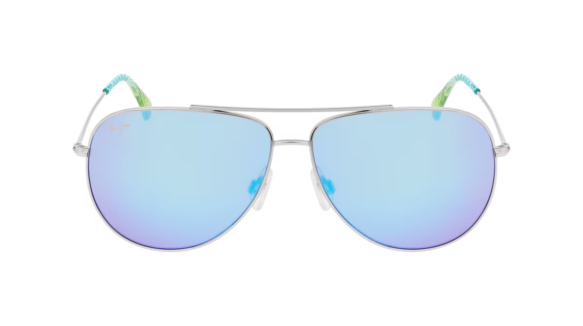 Maui Jim MJ0674S Sonnenbrille Aviator, Vollrand, Metall, Herren, silber - Bild 1
