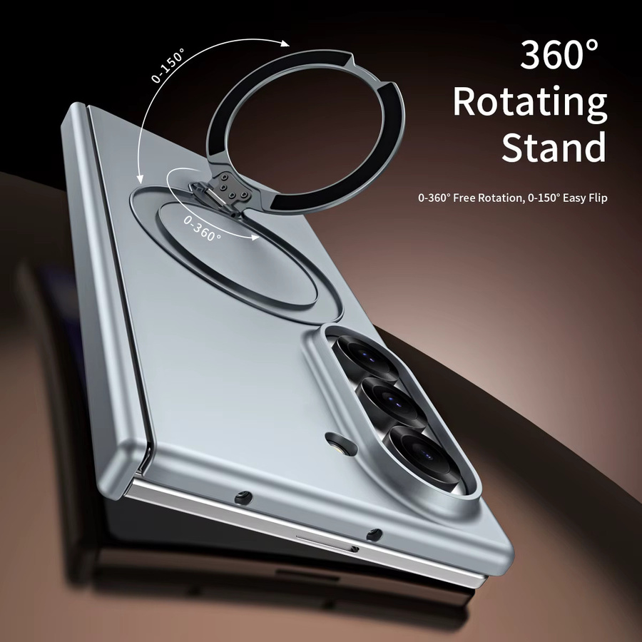 Samsung All-in-One Schutzhülle mit Panzerglas für Fold8 Ultra, Fold7, Fold6, Fold5 und Fold4 in Blau und Silber - Bild 2
