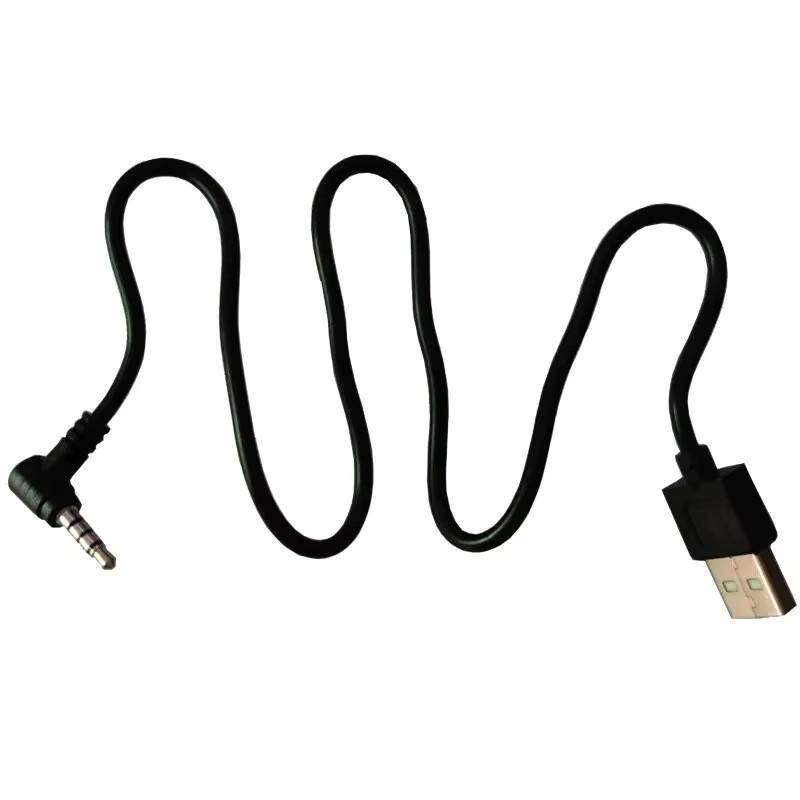 EJEAS V6 PRO Ladekabel mit 3,5-mm-Klinkenstecker auf USB-C für Vnetphone V6 und V4PRO Motorradhelm-Headset, Schwarz - Bild 2