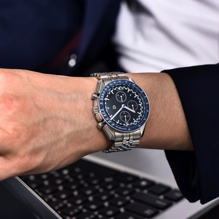 PAGANI DESIGN Chronograph, Quarz, Edelstahl, Saphirglas, Herren - Bild 2