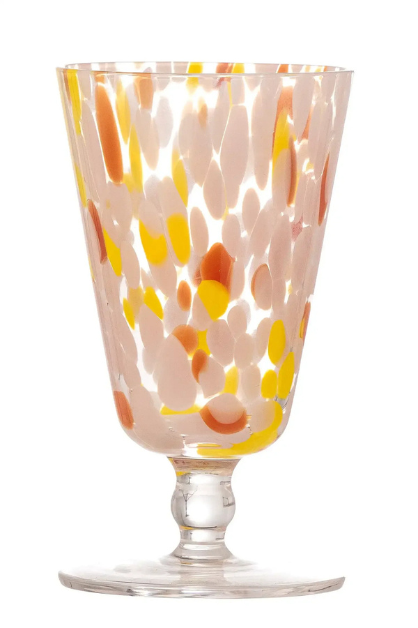 Bloomingville Weinglas Lilya aus Glas in Rosa - Bild 1