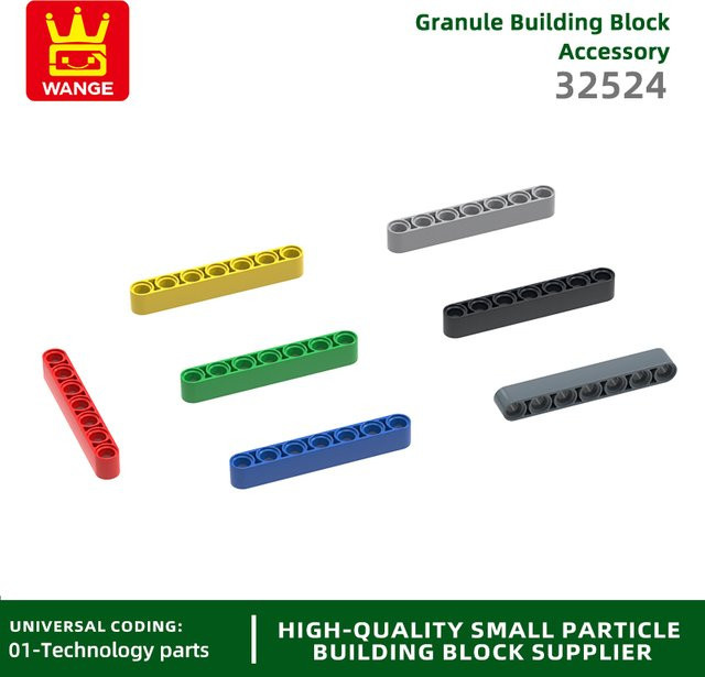 Wang Liftarm Dick 1 x 7 Block-Set, Zubehör, 55-teiliges Set, ab 6 Jahren - Bild 1