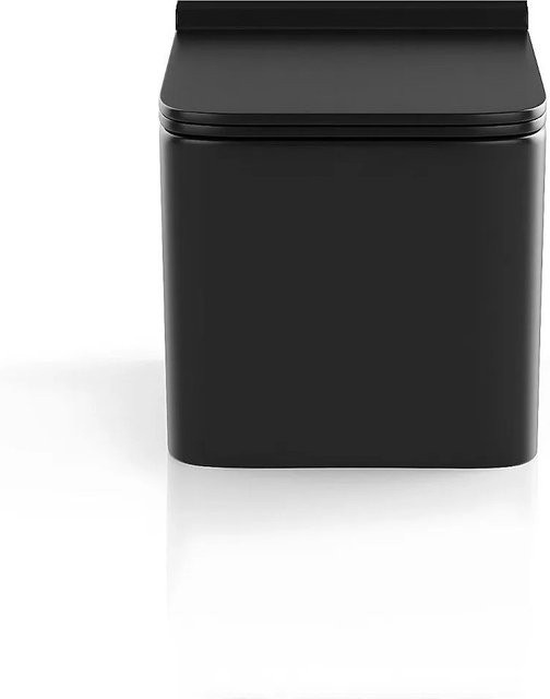 Vente-unique Hänge-WC Clemona aus Keramik in Schwarz, Breite: 35,5 cm - Bild 1
