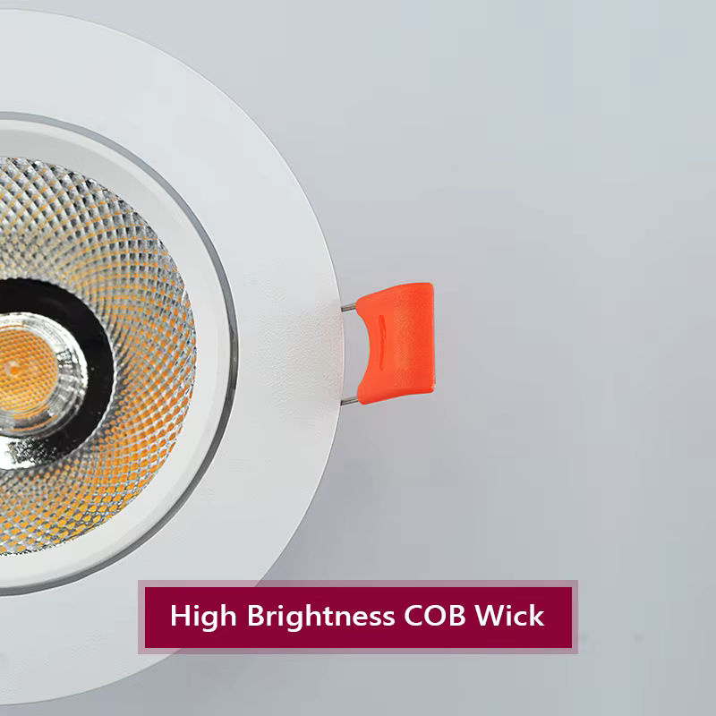 Dimmbare CTEEATE LED Downlights COB Deckeneinbauleuchten in Weiß für die Heimbeleuchtung - Bild 3