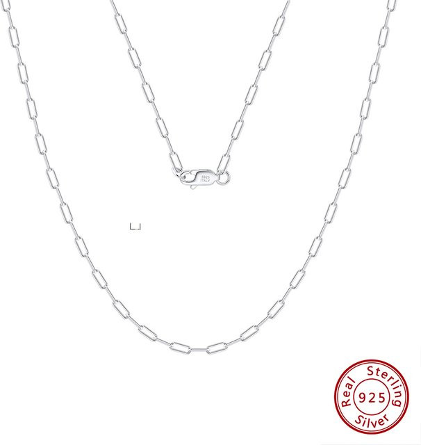 ORSA JEWELS Halskette, 925 Silber, Büroklammer-Kette, Unisex - Bild 1