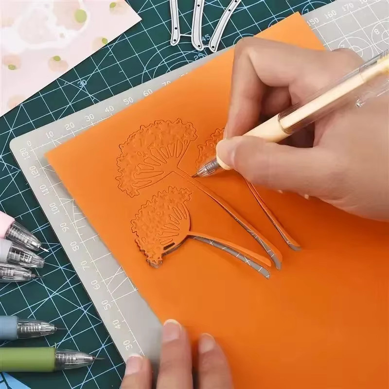 10 Stück Kunst- und Bastelmesser in Grün für Scrapbooking und Papierarbeiten - Bild 3