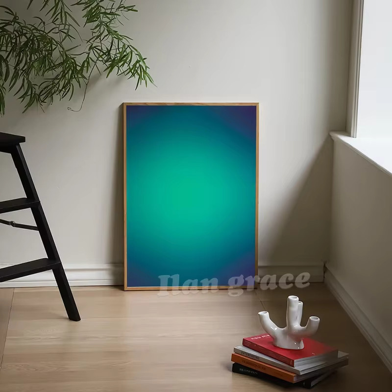 Potdemiel Aura Wand Kunstdruck Abstract Farbverlauf Affirmation Poster auf Leinwand, Mehrfarbig - Bild 3