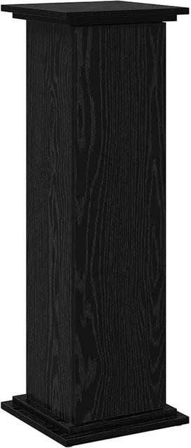 vidaXL Displaysständer mit Regal in Schwarz und Eichen-Optik, B/T/H: 30 x 30 x 90 cm - Bild 1