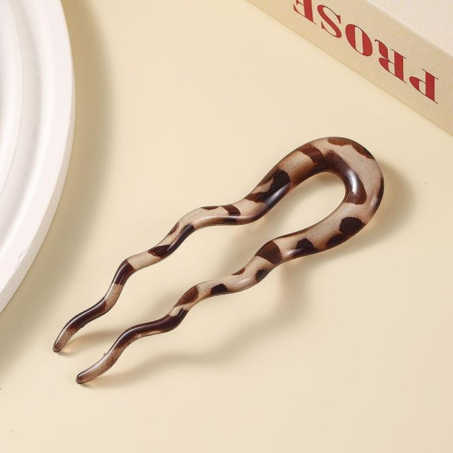 Haarstab Rd lala, Acetat, Leopard, Damen - Bild 1