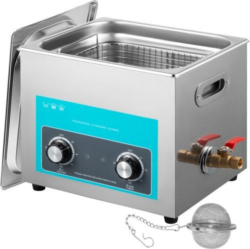 VEVOR Ultraschallreiniger mit Heizung und Timer, 15L Digitaler Schmuckreiniger aus Edelstahl in Silber, 40 kHz, 400 W - Bild 1
