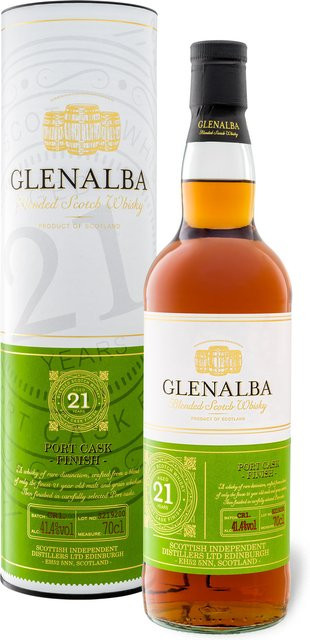 Glen Alba Blended Scotch Whisky 21 Jahre Port Cask Finish 0,7 l - Bild 1