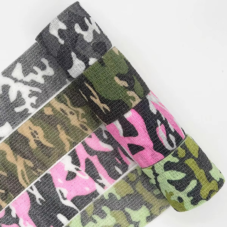 Elastisches Wickelband in Multicolour für Outdoor, Jagd und Tarnung, wasserdichtes und selbstklebendes Stealth-Klebeband aus Gummi und Stoff - Bild 2