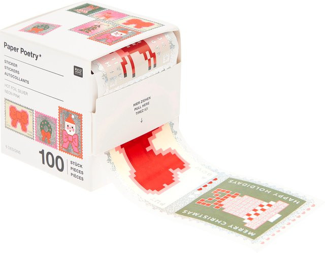 Rico Design Paper Poetry Sticker Weihnachtspost - Bild 1