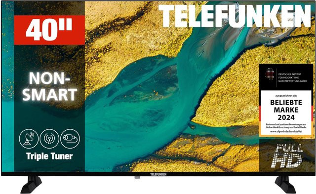 Telefunken XF40P900S LED Fernseher Full HD mit 40 Zoll Bildschirmdiagonale und Triple-Tuner in Schwarz - Bild 1