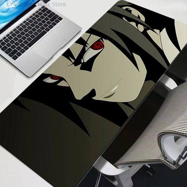 Bandai Naruto Sasuke XXL Gaming-Mauspad, rutschfeste Mausunterlage in Multicolour - Bild 1